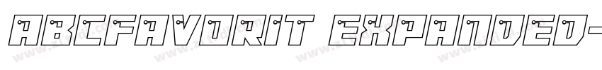 abcfavorit expanded字体转换